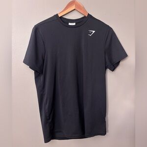Gymshark Mens Black Short Sleeve Tee - Size Small (S)